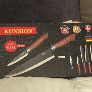 Brown Knife Set